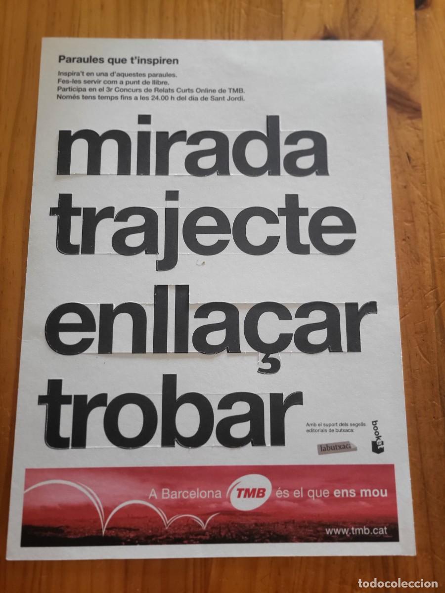 Coleccionismo marcap&aacute;ginas: 4 MARCAP&Aacute;GINAS TMB BARCELONA - Foto 1
