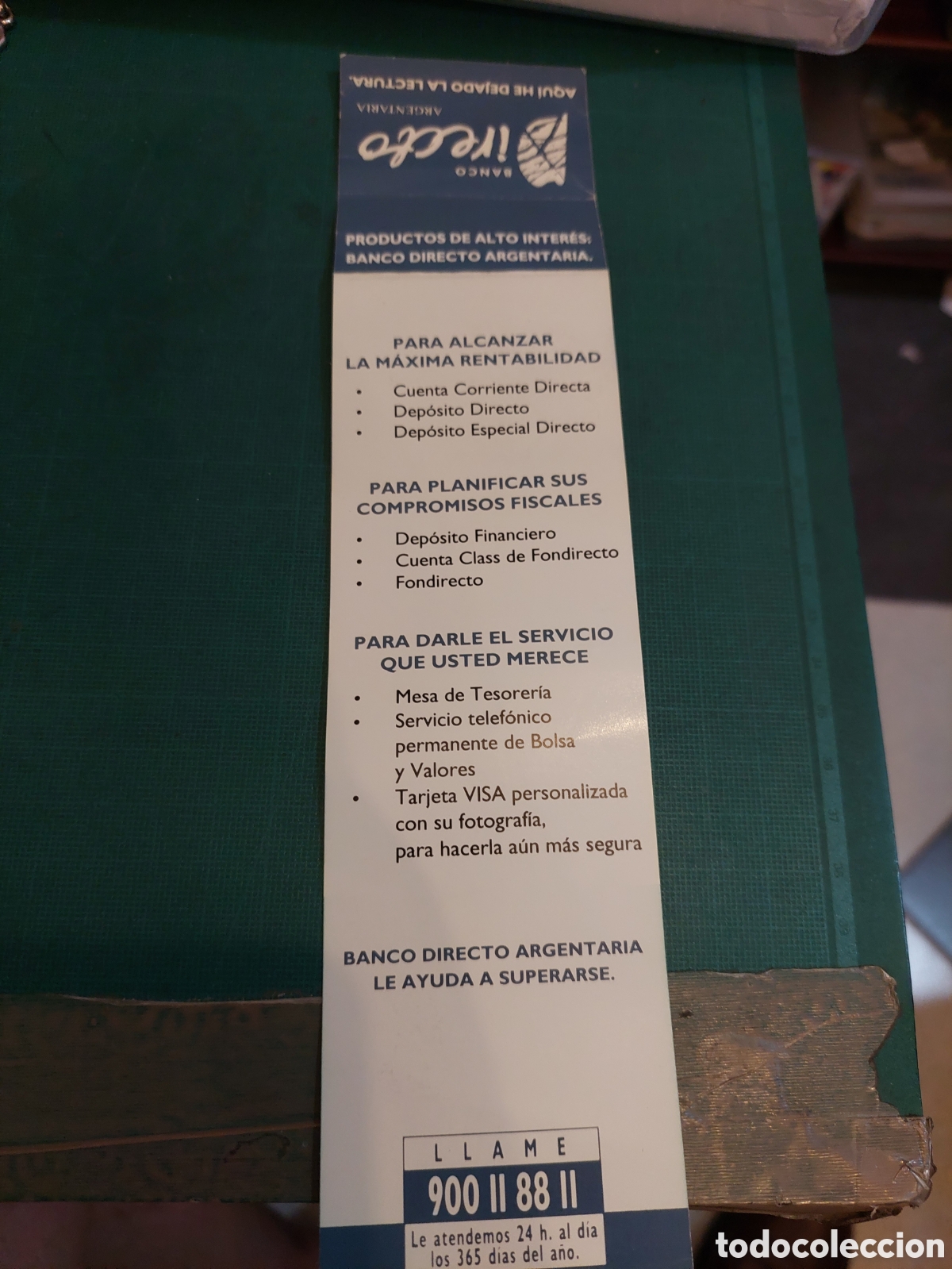 Coleccionismo marcap&aacute;ginas: BANCO DIRECTO ARGENTARIA MARCAPAGINAS - Foto 2