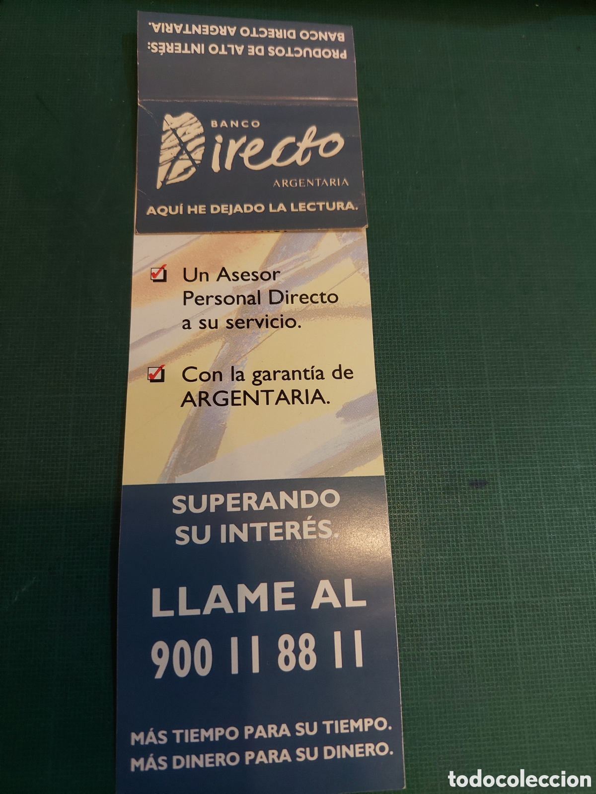 Coleccionismo marcap&aacute;ginas: BANCO DIRECTO ARGENTARIA MARCAPAGINAS - Foto 1