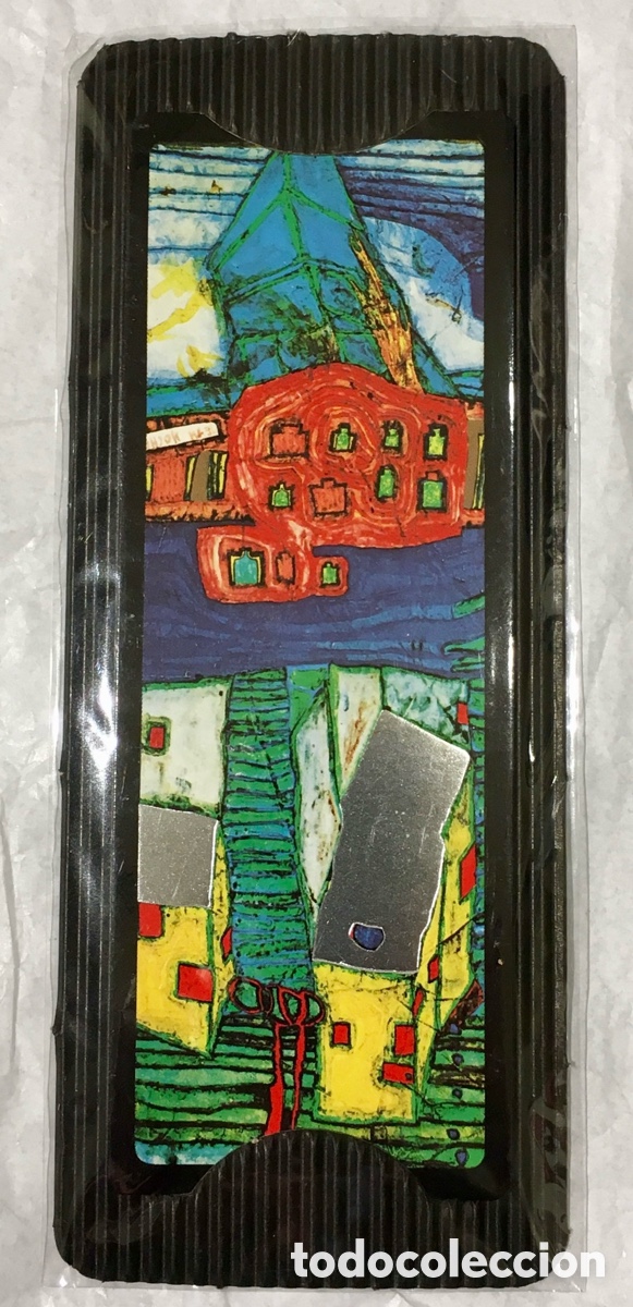 Coleccionismo marcap&aacute;ginas: Marcapaginas. HUNDERTWASSER. Viena. 2003. - Foto 1