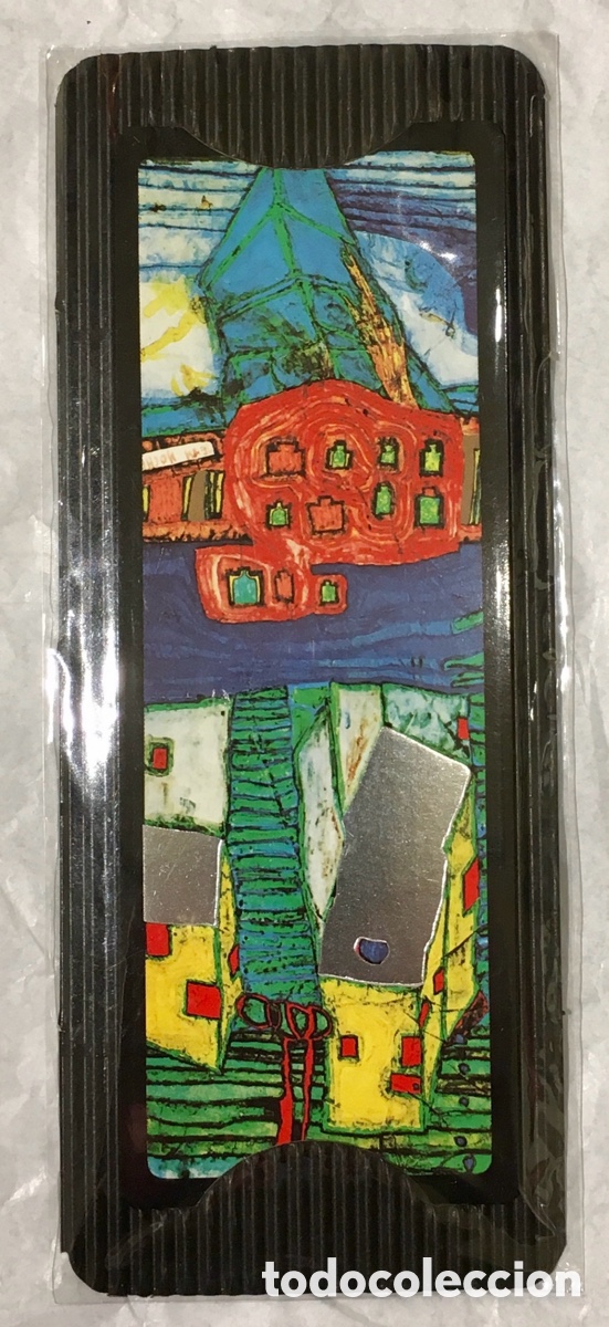 Coleccionismo marcap&aacute;ginas: Marcapaginas. HUNDERTWASSER. Viena. 2003. - Foto 1