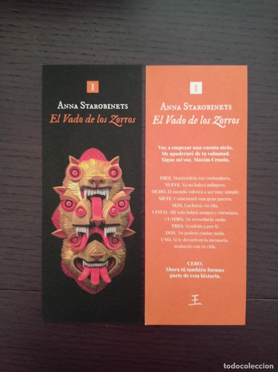Coleccionismo marcap&aacute;ginas: MARCAP&Aacute;GINAS. IMPEDIMENTA. ANNA STAROBINETS. EL VADO DE LOS ZORROS