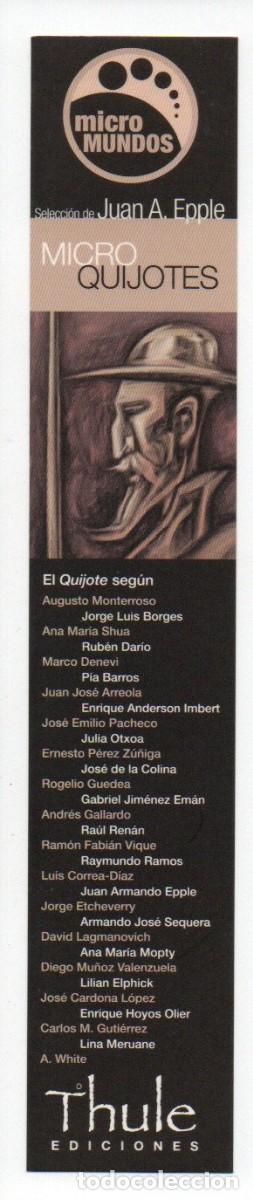 Coleccionismo marcap&aacute;ginas: MARCAPAGINAS TEMA EL QUIJOTE, MICRO QUIJOTES. THULE EDICIONES. - Foto 1