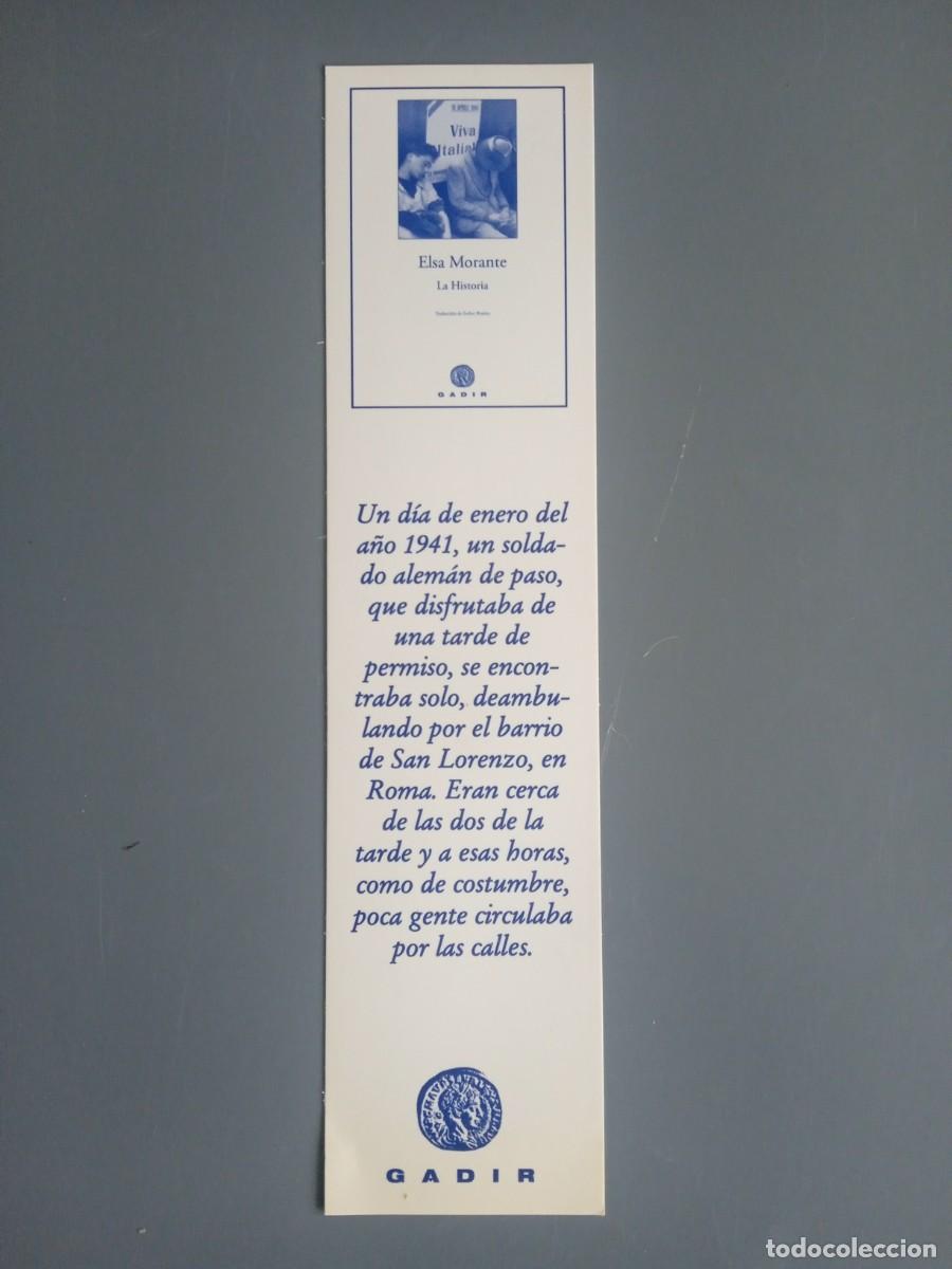 Coleccionismo marcap&aacute;ginas: Marcap&aacute;ginas -gadir - Elsa Morante - Foto 1