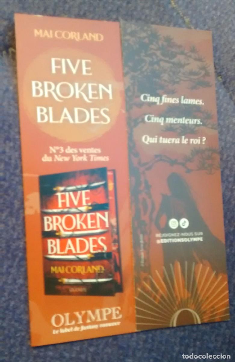 Coleccionismo marcap&aacute;ginas: marcap&aacute;ginas five broken blades, editorial Olympe - Foto 1