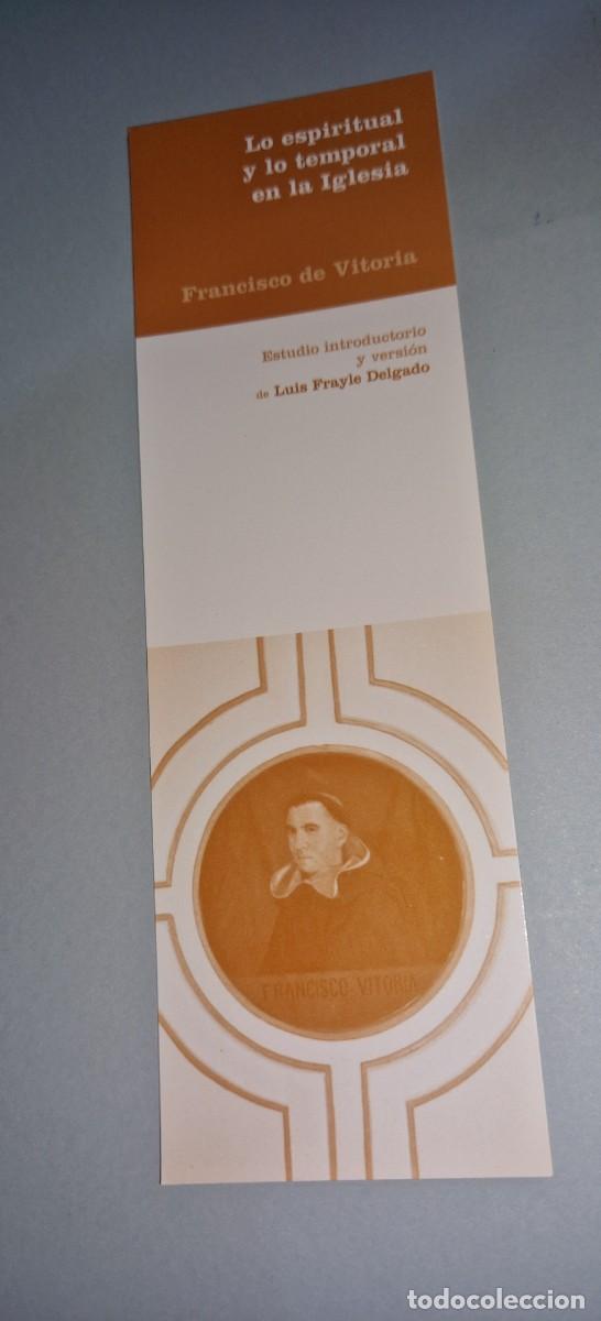 Coleccionismo marcap&aacute;ginas: MARCAPAGINAS FRANCISCO DE VITORA - Foto 1