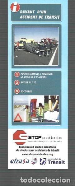 Coleccionismo marcap&aacute;ginas: MARCAP&Aacute;GINAS STOP ACCIDENTES SERVEI CATALA - Foto 1
