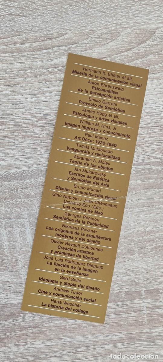 Coleccionismo marcap&aacute;ginas: MARCAPAGINAS - GUSTAVO GILI - LAPIZ - Foto 2