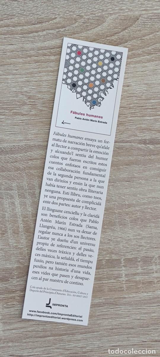 Coleccionismo marcap&aacute;ginas: MARCAPAGINAS - IMPRONTA - FABULES HUMANES - Foto 1
