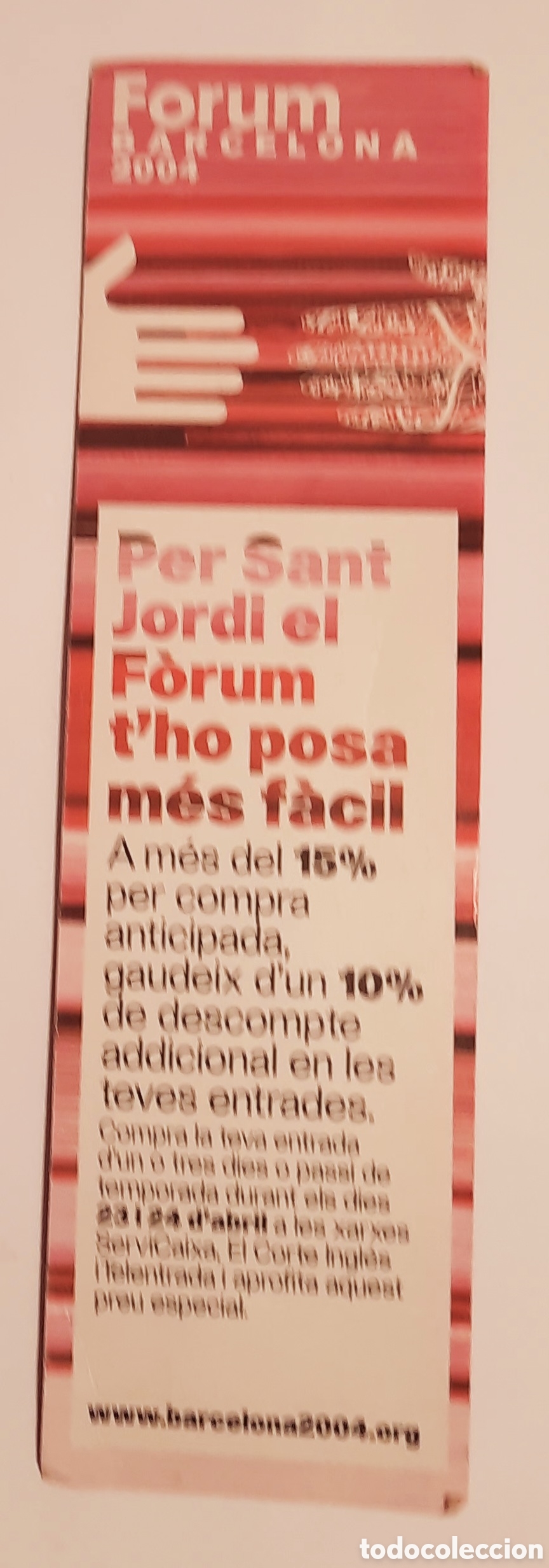 Coleccionismo marcap&aacute;ginas: Marcap&aacute;ginas Forum Barcelona - Foto 1
