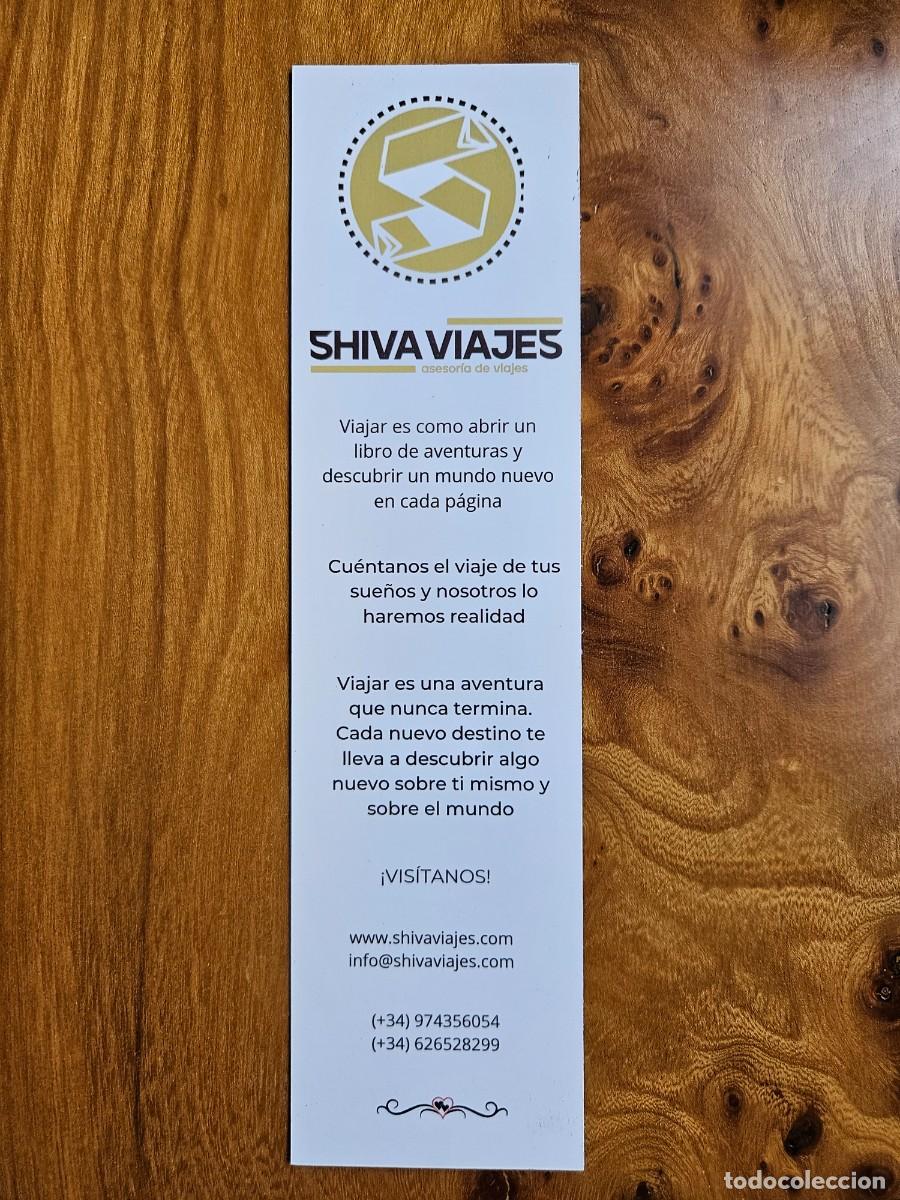 Coleccionismo marcap&aacute;ginas: MARCAPAGINAS SHIVA VIAJES - Foto 2