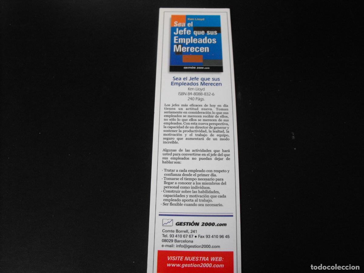 Coleccionismo marcap&aacute;ginas: MARCAP&Aacute;GINAS de la editorial GESTI&Oacute;N 2000. - Foto 1