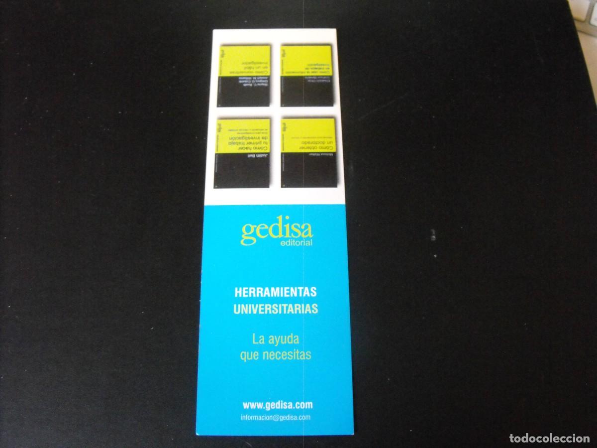 Coleccionismo marcap&aacute;ginas: MARCAP&Aacute;GINAS de la editorial GEDISA. - Foto 1