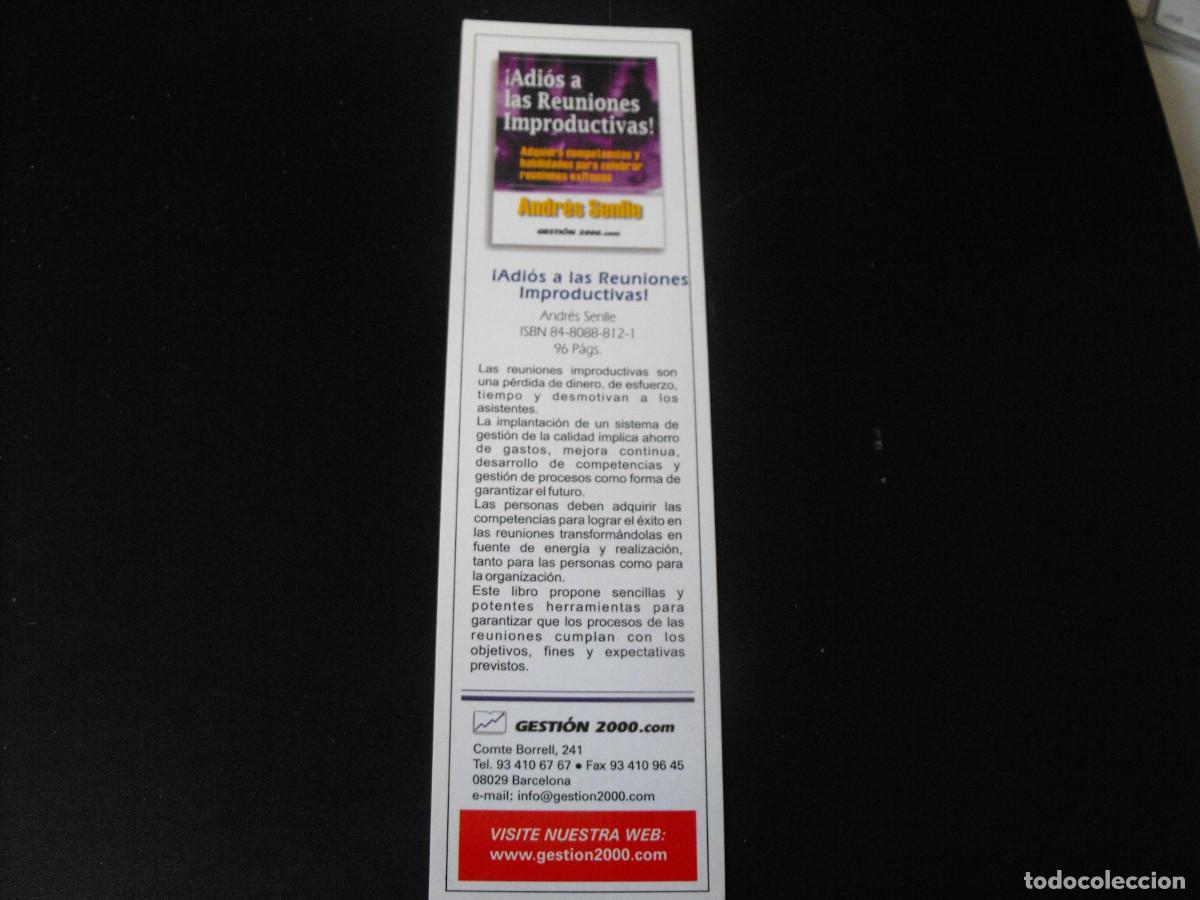 Coleccionismo marcap&aacute;ginas: MARCAP&Aacute;GINAS de la editorial GESTION2000. - Foto 1