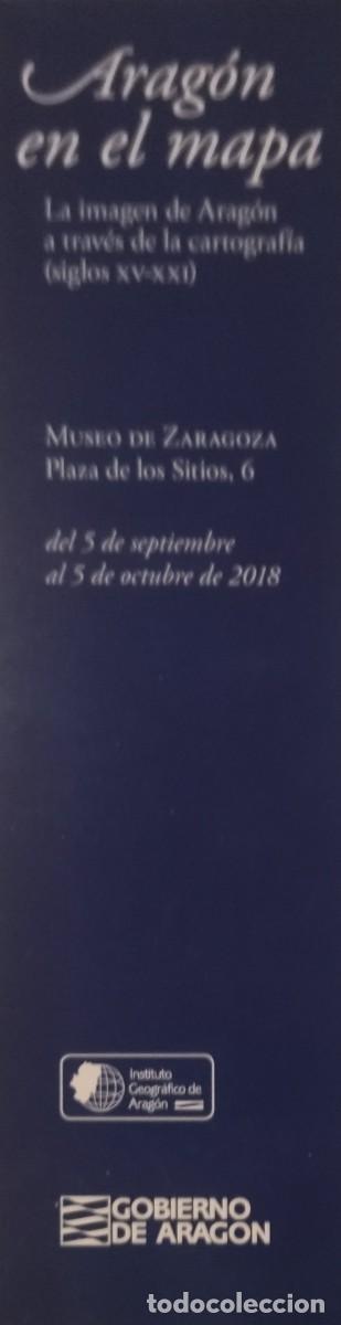 Coleccionismo marcap&aacute;ginas: MARCAP&Aacute;GINAS ARAG&Oacute;N EN EL MAPA - MUSEO DE ZARAGOZA 2018. - Foto 2