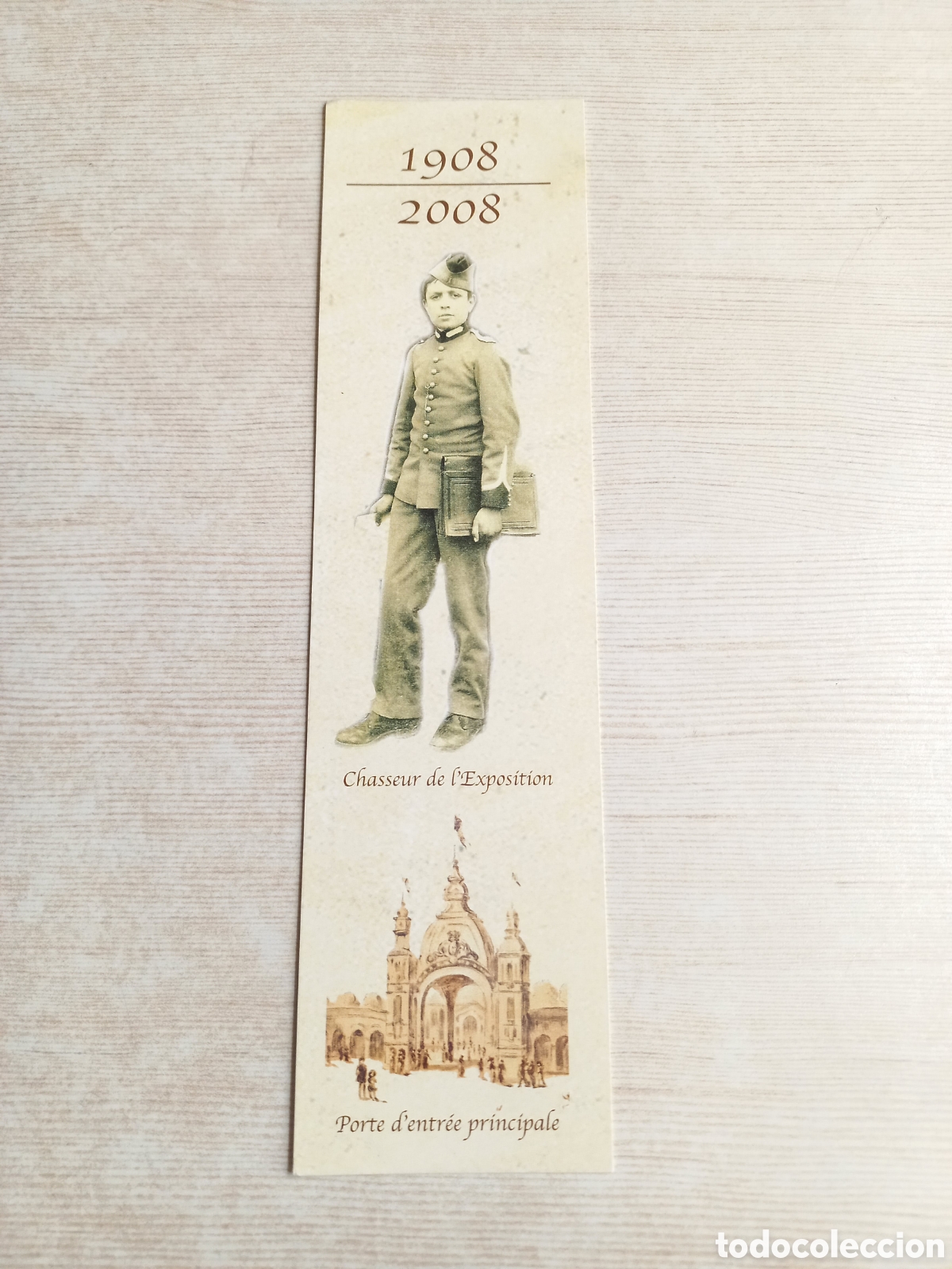 Coleccionismo marcap&aacute;ginas: Marcapaginas Postal Expositon Iternationale Toulouse 1908. - Foto 1