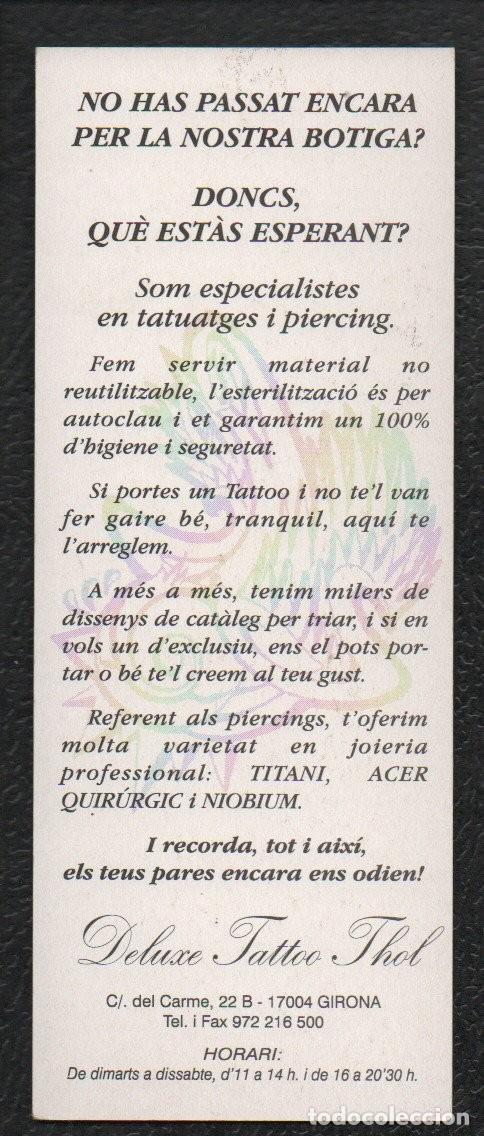 Coleccionismo marcap&aacute;ginas: MARCAPAGINAS, DELUXE TATTOO THOL. - Foto 2