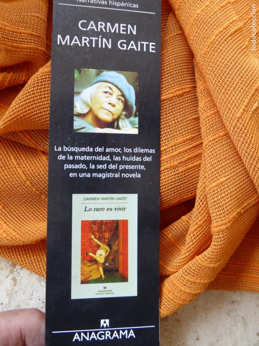 Coleccionismo marcap&aacute;ginas: Marcap&aacute;ginas Carmen Mart&iacute;n Gaite. - Foto 1
