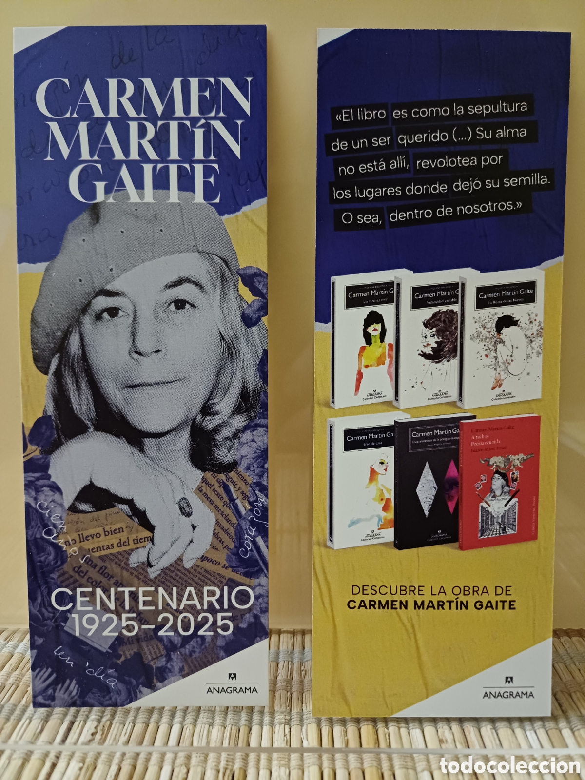 Coleccionismo marcap&aacute;ginas: Marcap&aacute;ginas Carmen Mart&iacute;n Gaite - Foto 1