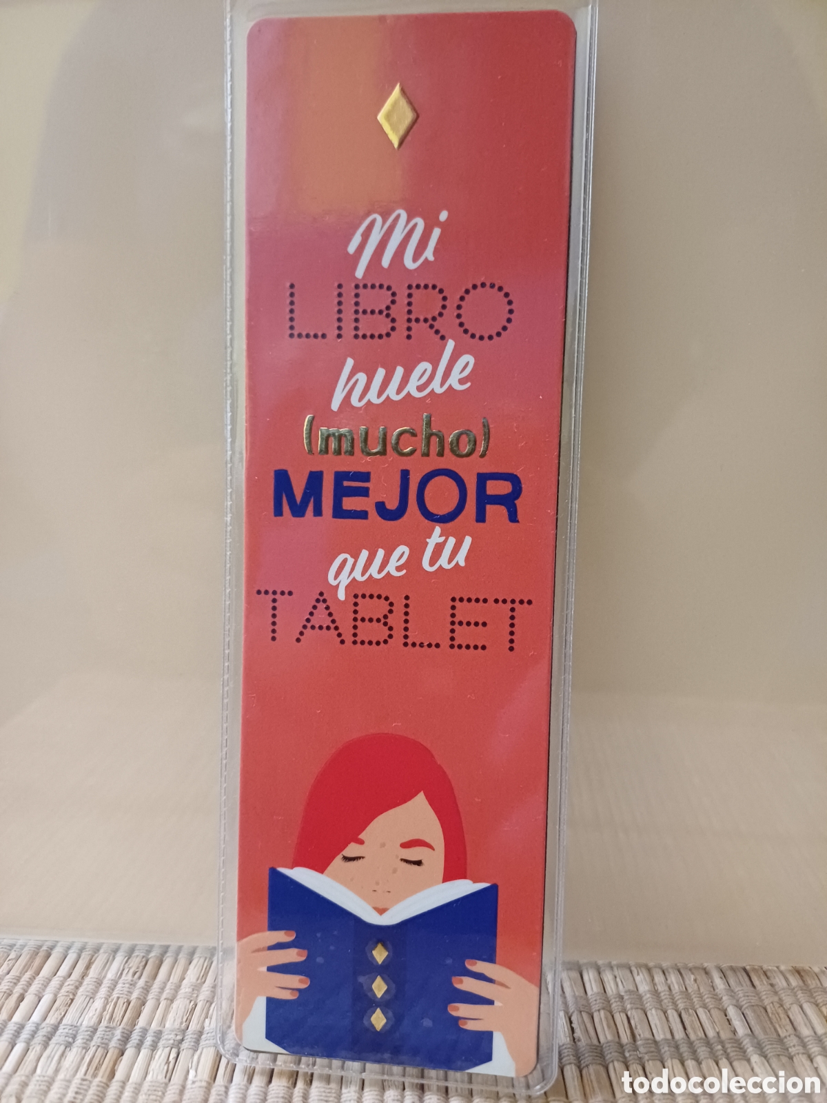Coleccionismo marcap&aacute;ginas: Marcap&aacute;ginas Mi libro huele mejor que tu tablet - Foto 1