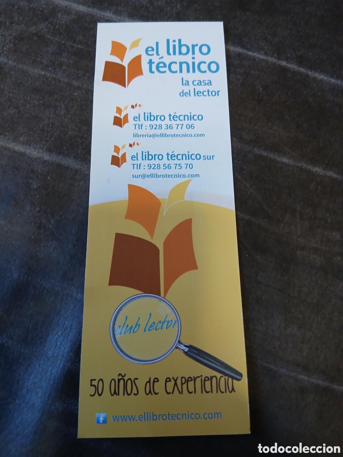 Coleccionismo marcap&aacute;ginas: Marcapaginas Librer&iacute;a El Libro T&eacute;cnico - Foto 1