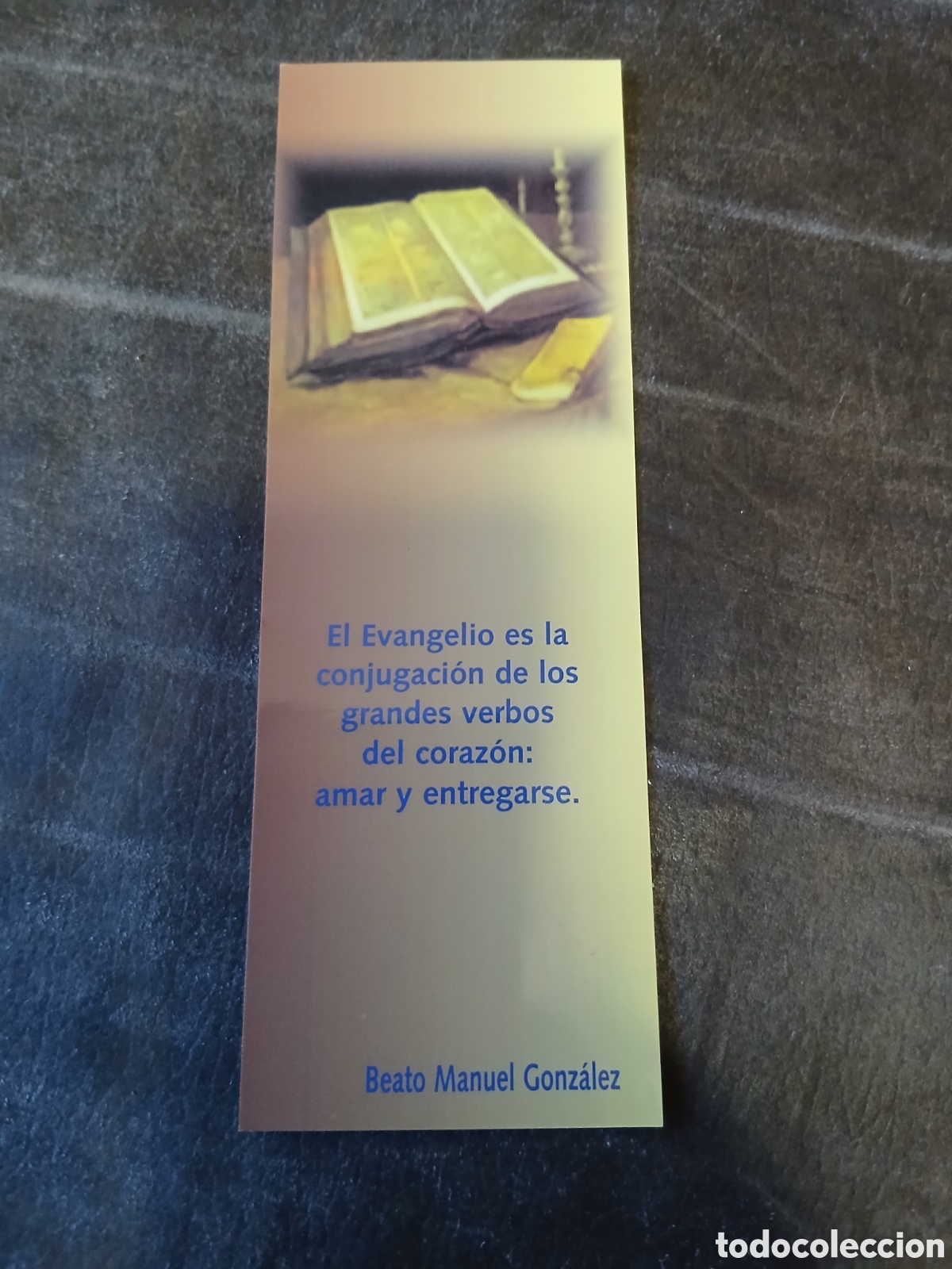 Coleccionismo marcap&aacute;ginas: Marcapaginas Religioso (Beato Manuel Gonz&aacute;lez) - Foto 1