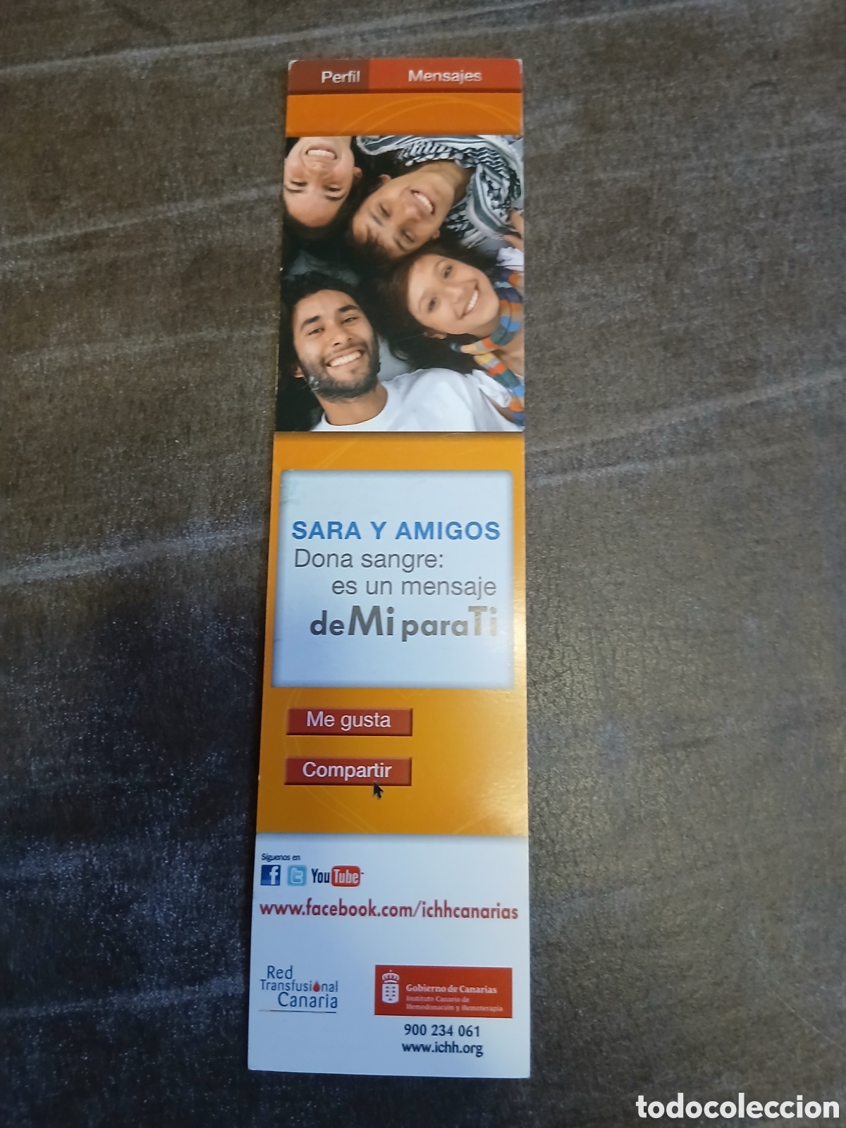 Coleccionismo marcap&aacute;ginas: Marcapaginas Donantes de Sangre - Foto 2