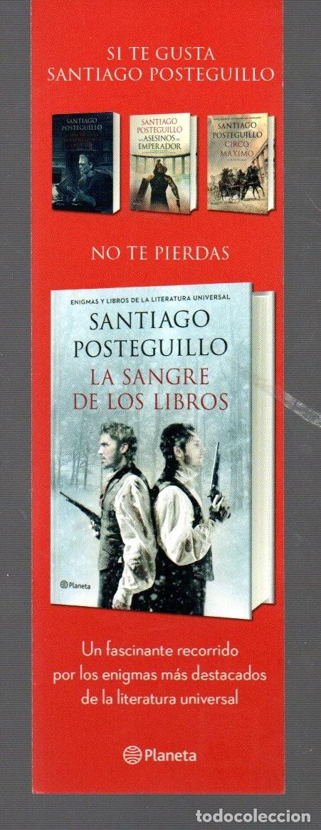 Coleccionismo marcap&aacute;ginas: MARCAP&Aacute;GINAS DE EDICIONES PLANETA T&Iacute;TULO LA SANGRE DE LOS LIBROS - Foto 2