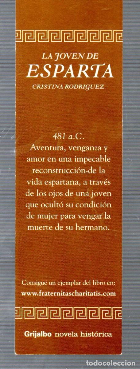 Coleccionismo marcap&aacute;ginas: MARCAP&Aacute;GINAS DE EDICIONES GRIJALBO T&Iacute;TULO LA JOVEN DE ESPARTAGO - Foto 2
