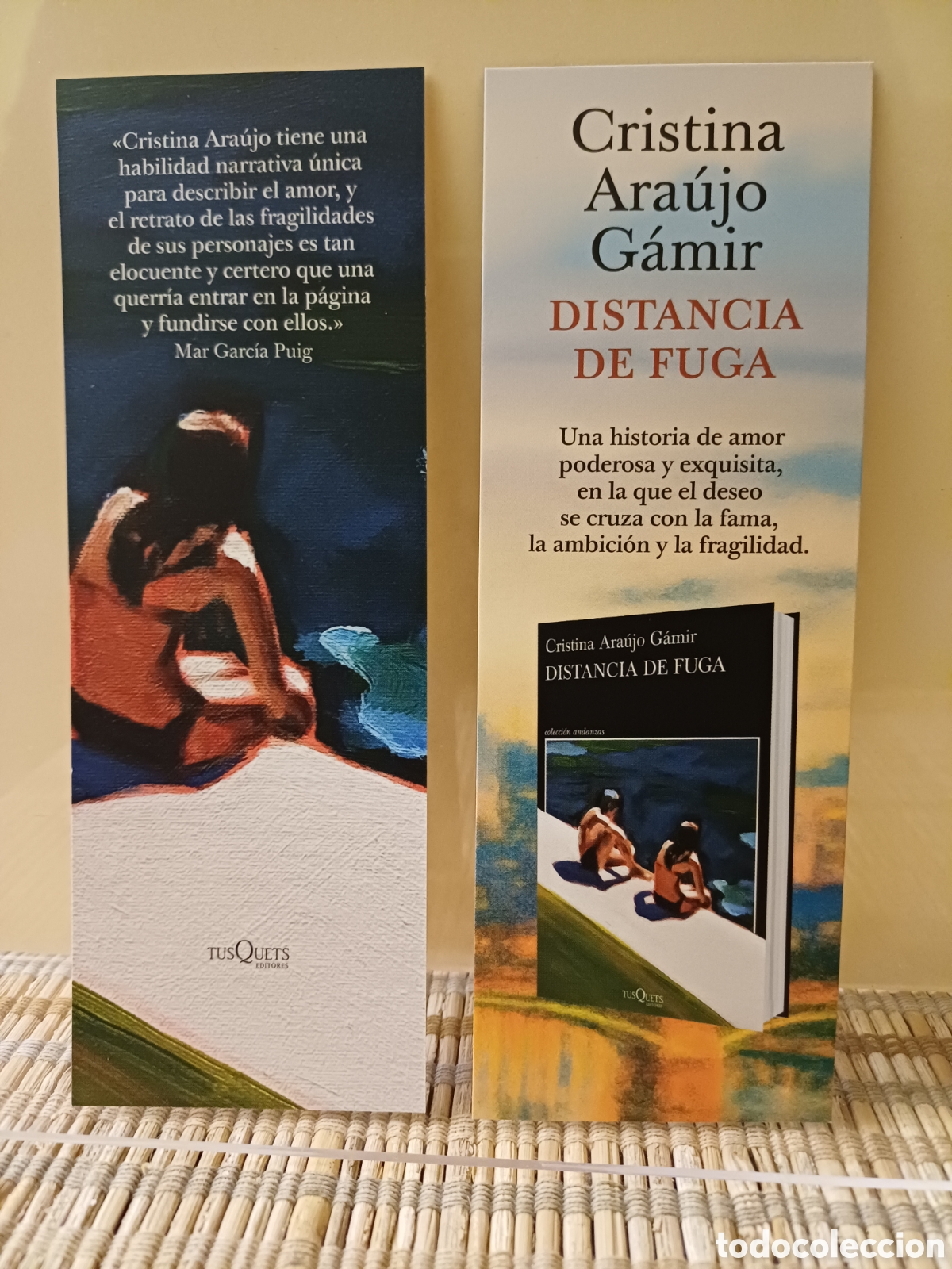 Coleccionismo marcap&aacute;ginas: Marcap&aacute;ginas Distancia de fuga - Foto 1