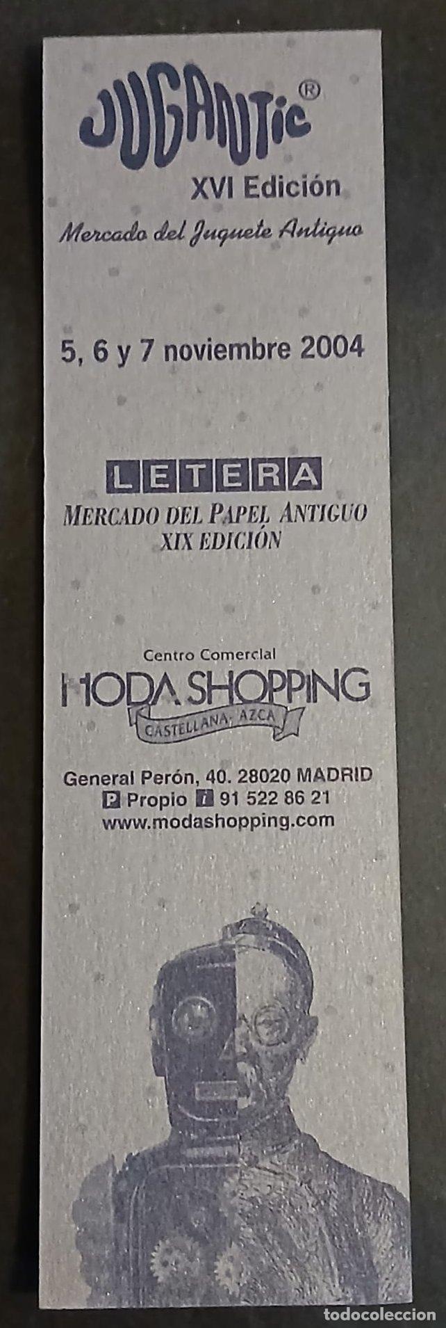 Coleccionismo marcap&aacute;ginas: MARCAP&Aacute;GINAS - JUGANTIC XVI EDICI&Oacute;N - 2004 - Foto 1
