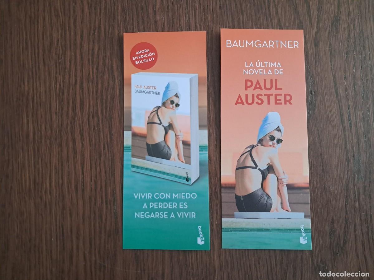 Coleccionismo marcap&aacute;ginas: marcap&aacute;ginas, punto de libro, Baumgartner, Paul Auster. booket. - Foto 1