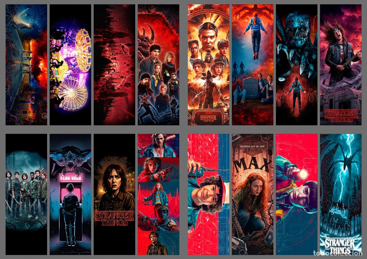 Coleccionismo marcap&aacute;ginas: 48 puntos de libro (marcapaginas) de Stranger Things (bloque 1) - Foto 2