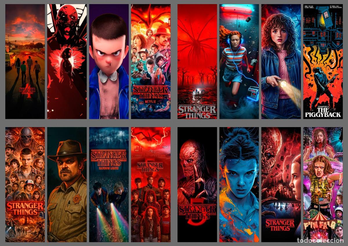 Coleccionismo marcap&aacute;ginas: 44 puntos de libro (marcapaginas) de Stranger Things (bloque 2) - Foto 2