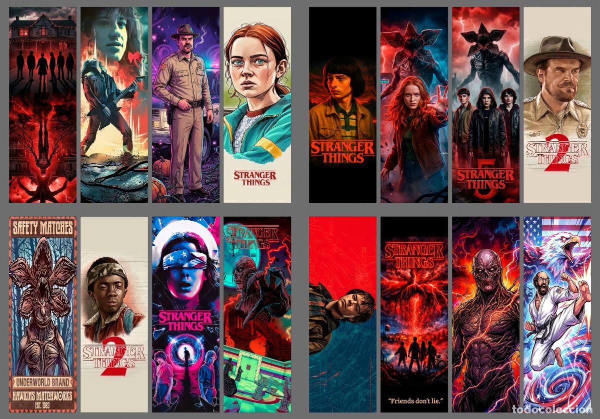 Coleccionismo marcap&aacute;ginas: 44 puntos de libro (marcapaginas) de Stranger Things (bloque 2) - Foto 3