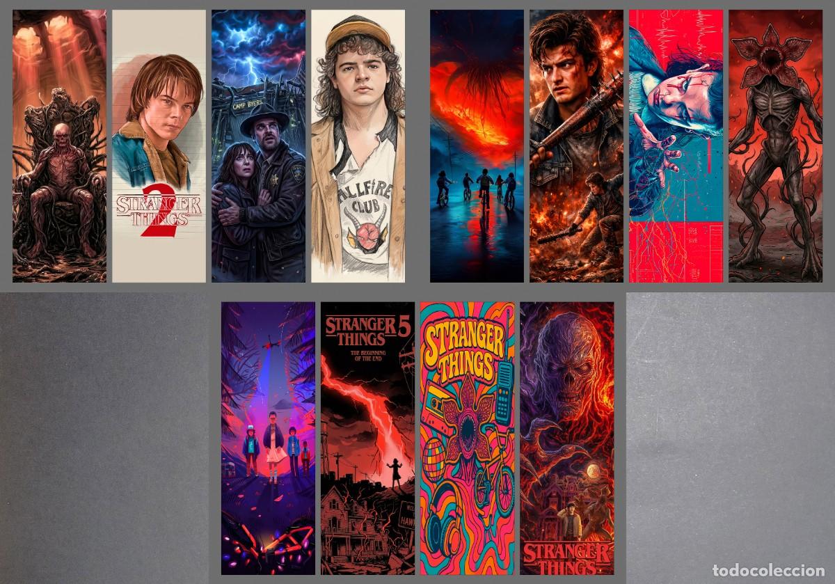 Coleccionismo marcap&aacute;ginas: 44 puntos de libro (marcapaginas) de Stranger Things (bloque 2) - Foto 4