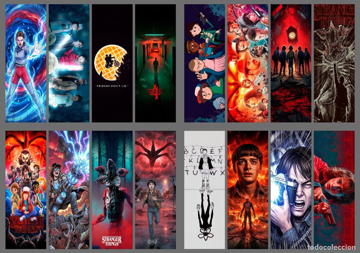 Coleccionismo marcap&aacute;ginas: 44 puntos de libro (marcapaginas) de Stranger Things (bloque 3) - Foto 3