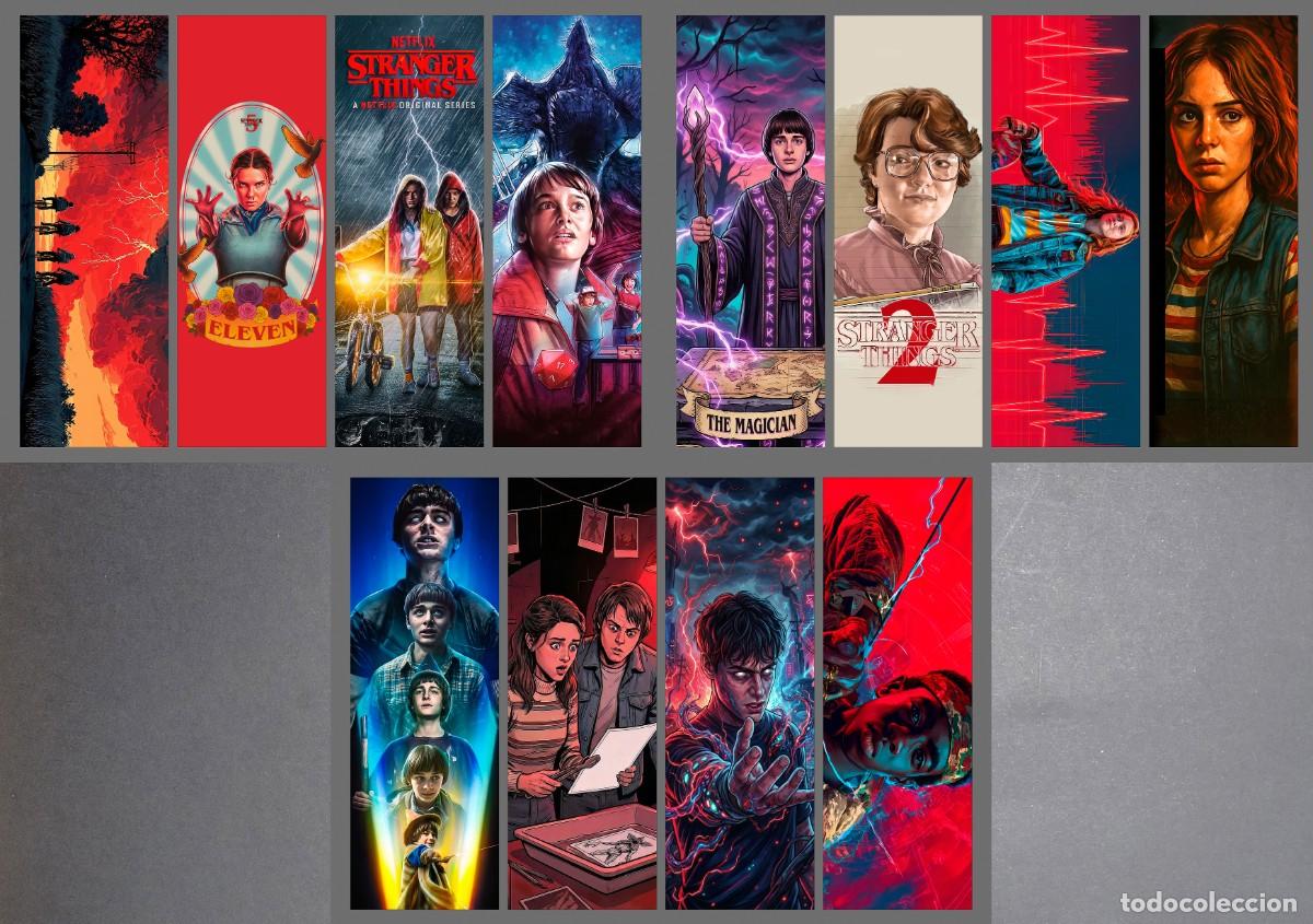 Coleccionismo marcap&aacute;ginas: 44 puntos de libro (marcapaginas) de Stranger Things (bloque 3) - Foto 4