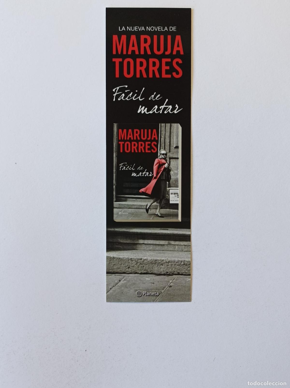 Coleccionismo marcap&aacute;ginas: FACIL DE MATAR. MARUJA TORRES. MARCAPAGINAS PLANETA. - Foto 2