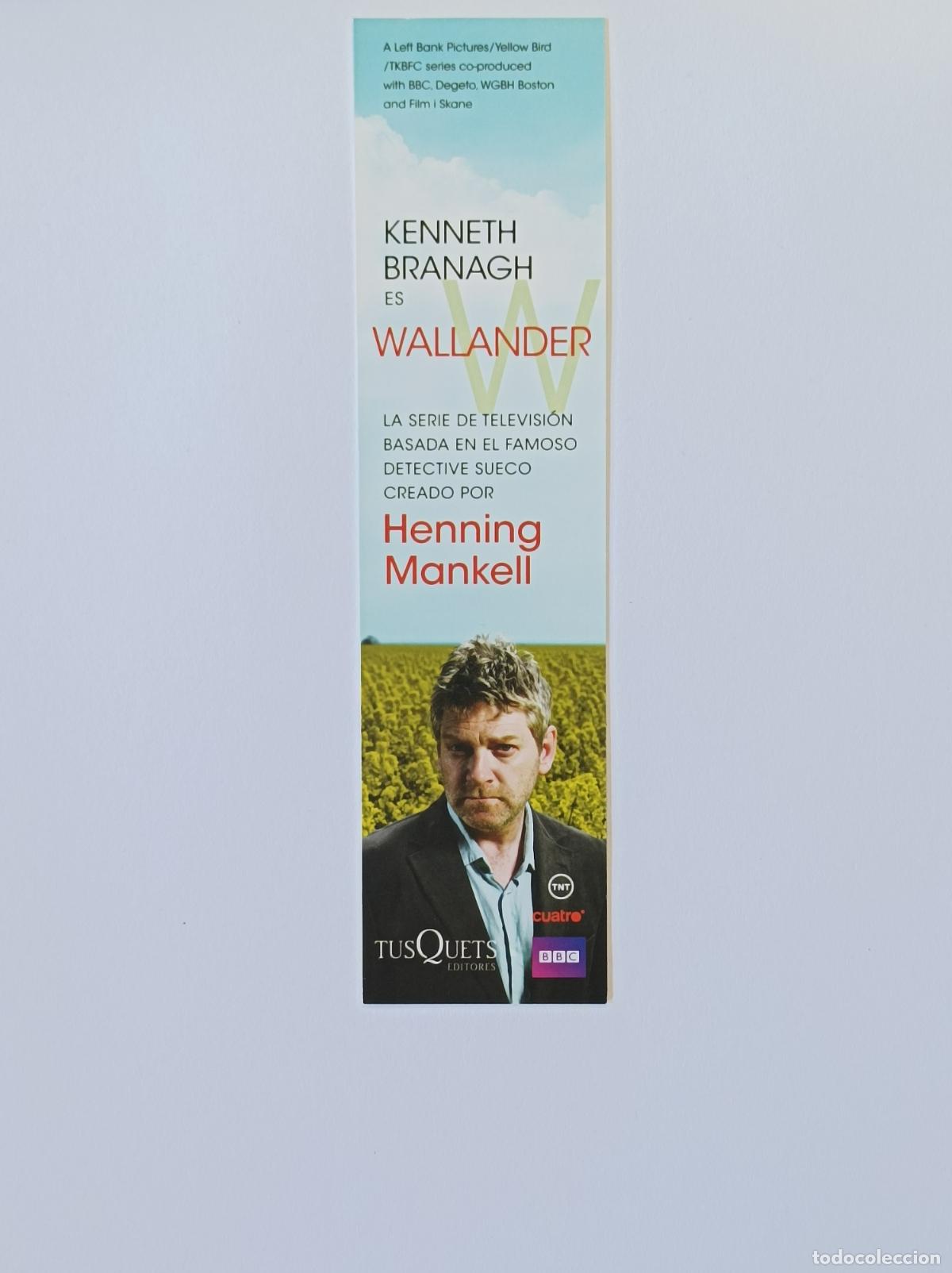 Coleccionismo marcap&aacute;ginas: WALLANDER. HENNING MANKELL. MARCAPAGINAS TUSQUETS. - Foto 1