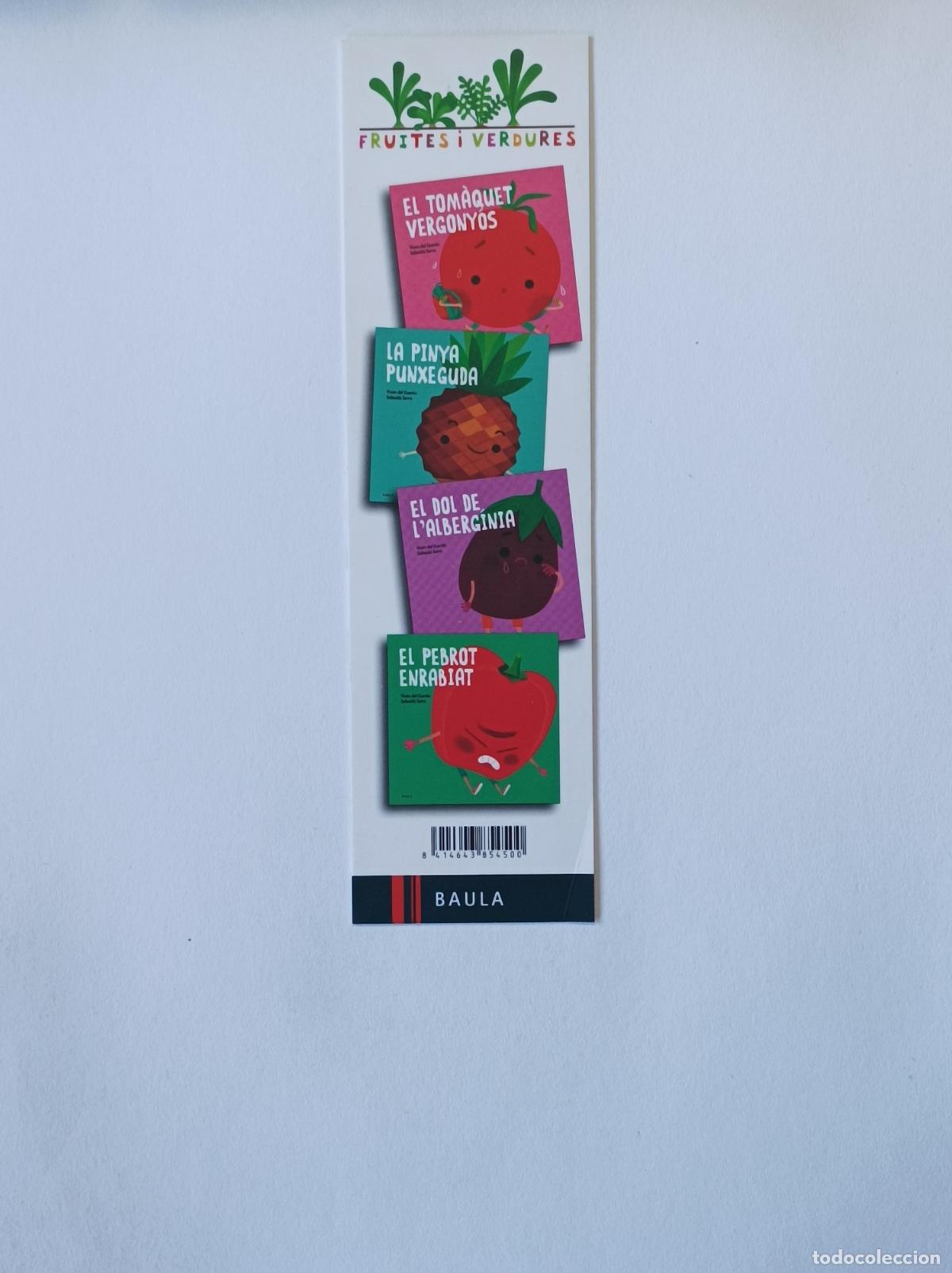Coleccionismo marcap&aacute;ginas: FRUITES I VERDURES. MARCAPAGINAS BAULA. - Foto 2