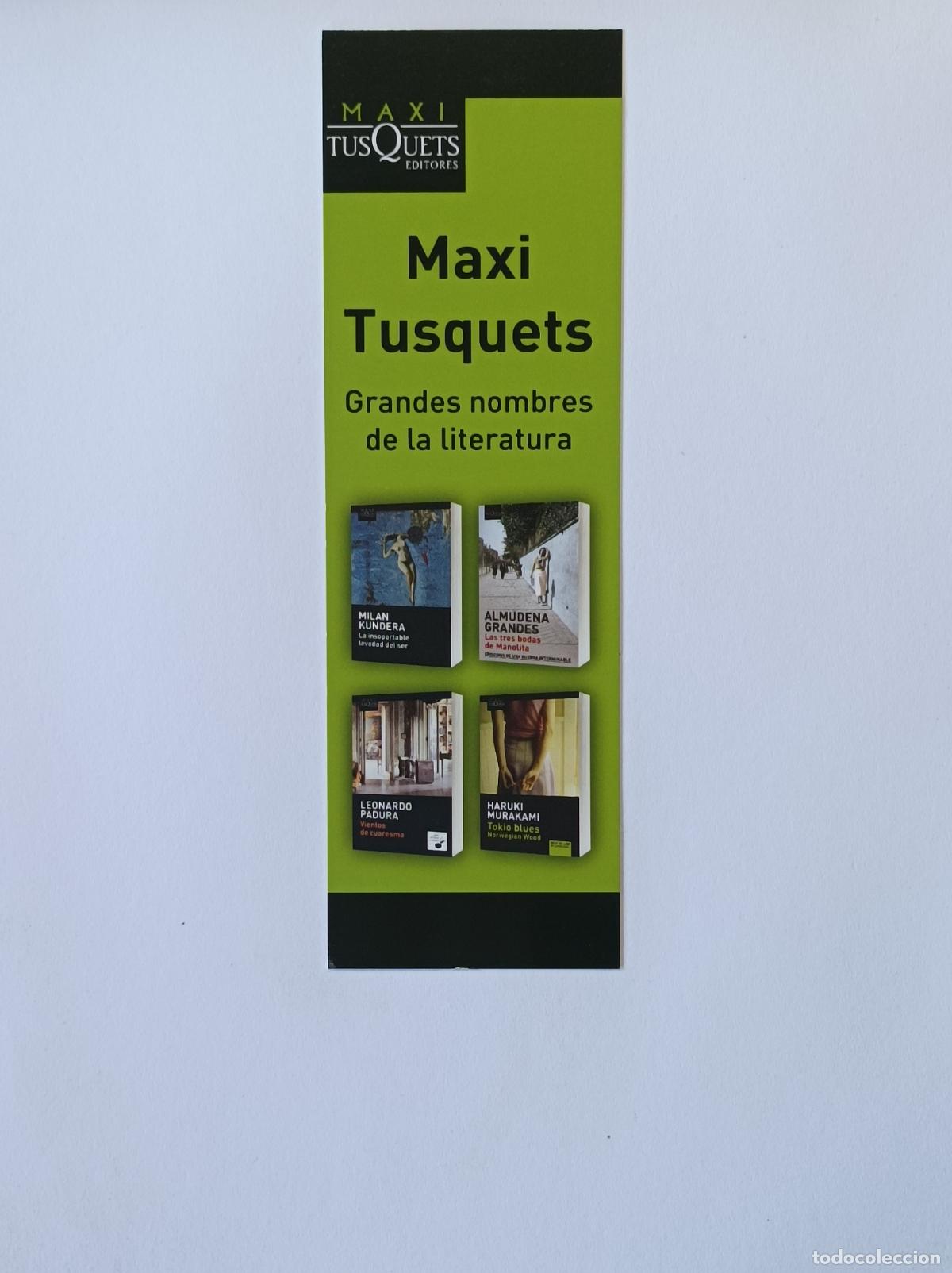 Coleccionismo marcap&aacute;ginas: MAXI TUSQUETS. MARCAPAGINAS TUSQUETS. - Foto 2