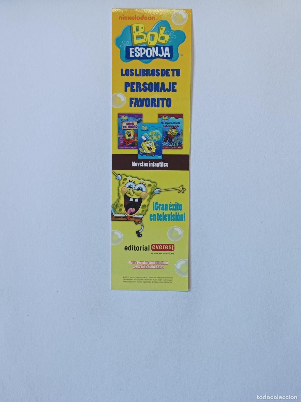 Coleccionismo marcap&aacute;ginas: BOB ESPONJA. MARCAPAGINAS EVEREST. - Foto 1
