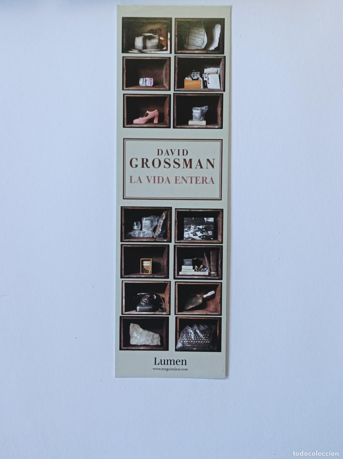 Coleccionismo marcap&aacute;ginas: LA VIDA ETERNA. DAVID GROSSMAN. MARCAPAGINAS LUMEN. - Foto 1