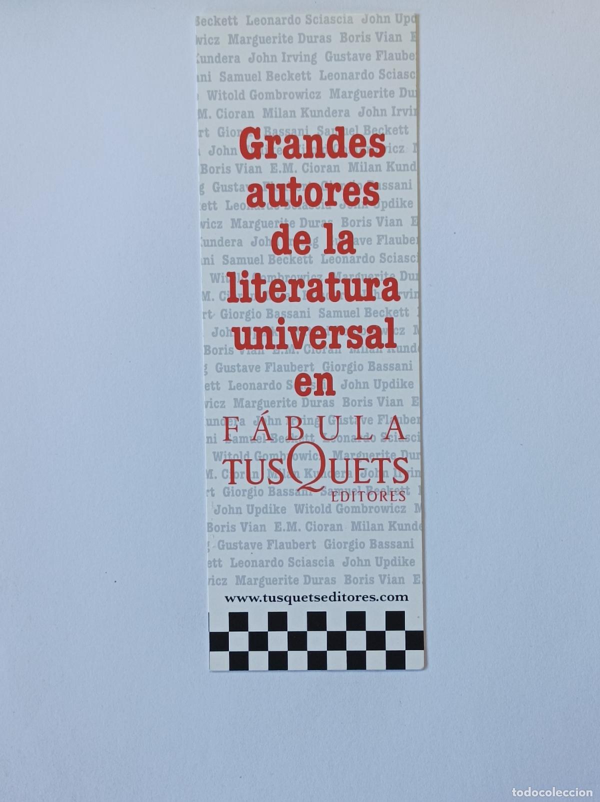 Coleccionismo marcap&aacute;ginas: COLECCION FABULA. MARCAPAGINAS TUSQUETS. - Foto 1