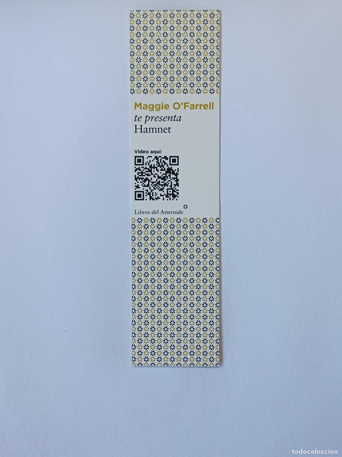 Coleccionismo marcap&aacute;ginas: HAMNET. MAGGIE O&acute;FARREL. MARCAPAGINAS ASTEROIDE. - Foto 2