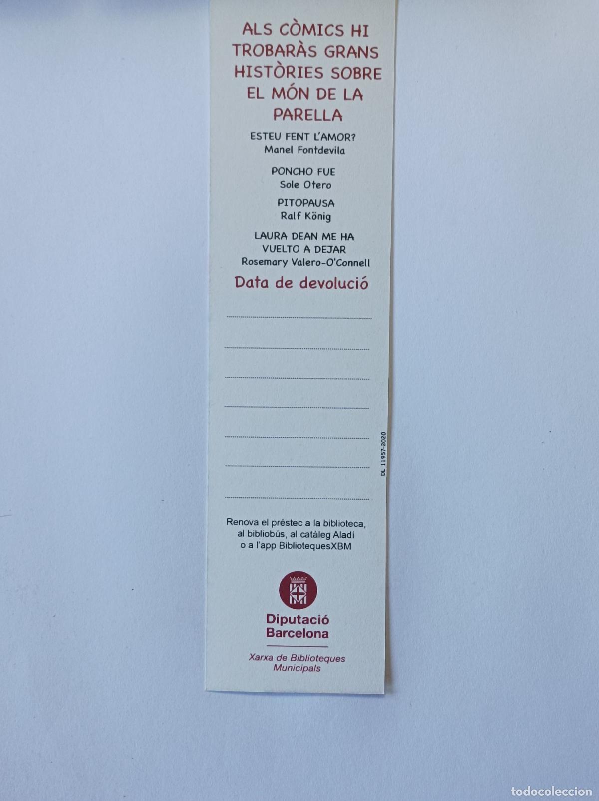 Coleccionismo marcap&aacute;ginas: AMB AMOR. MARCAPAGINAS DIPUTACIO BARCELONA. - Foto 2