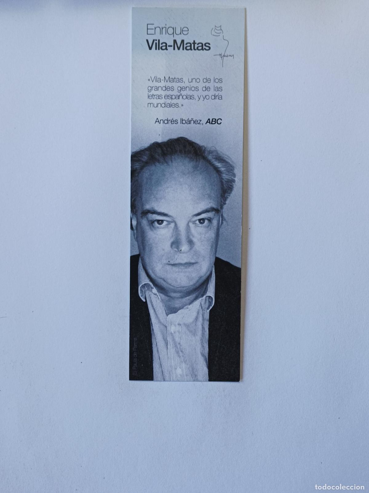 Coleccionismo marcap&aacute;ginas: ENRIQUE VILA-MATAS. MARCAPAGINAS DEBOLSILLO. - Foto 1