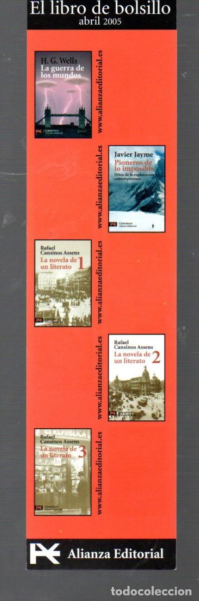 Coleccionismo marcap&aacute;ginas: MARCAP&Aacute;GINAS EDICI&Oacute;N DE ALIANZA EL LIBRO DE BOLSILLO DE ABRIL 2005 - Foto 2