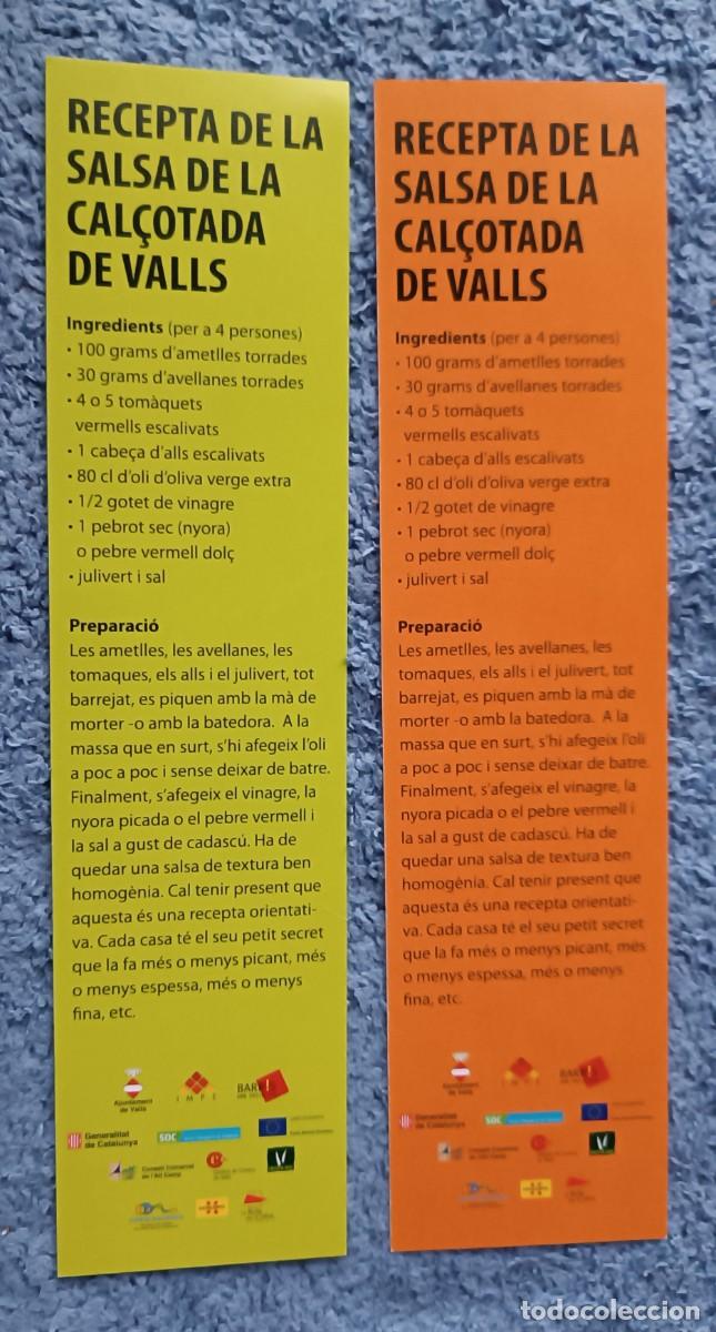 Coleccionismo marcap&aacute;ginas: 2 Punto libro / Marcap&aacute;ginas Cal&ccedil;otada VALLS - Foto 2